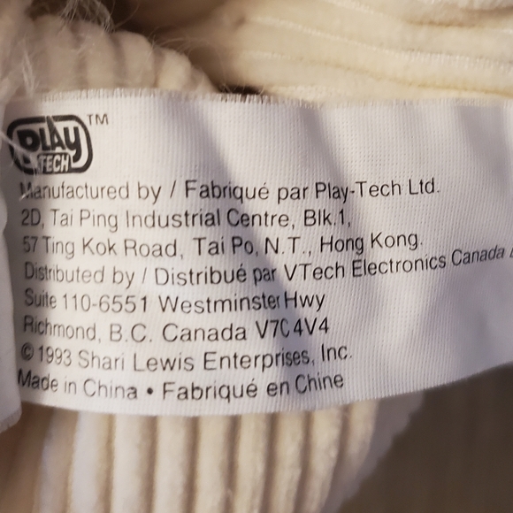 Vintage 1993 Lamb Chop Soft Hand Puppet Plush with Plastic Face - Picture 5 of 6